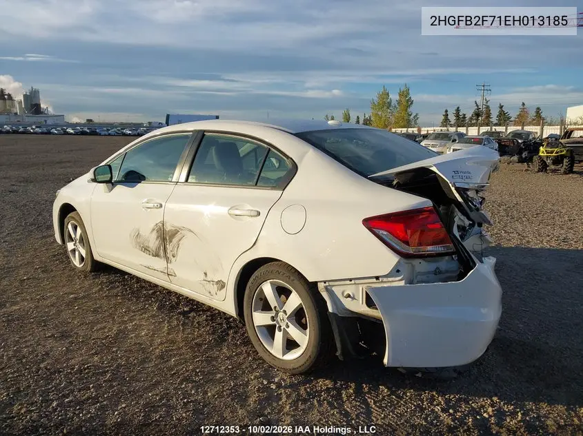 2014 HONDA CIVIC VIN 2HGFB2F71EH013185 — фото 3
