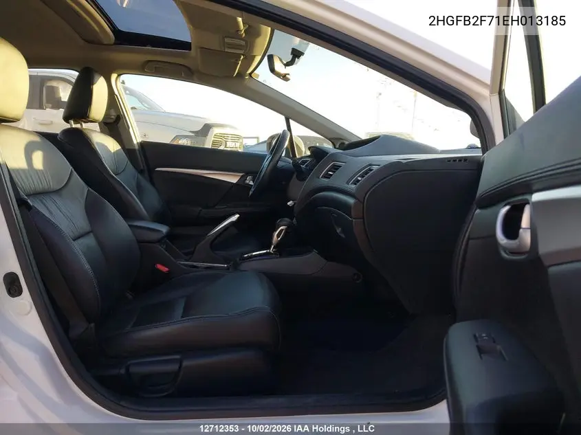 2014 HONDA CIVIC VIN 2HGFB2F71EH013185 — фото 5