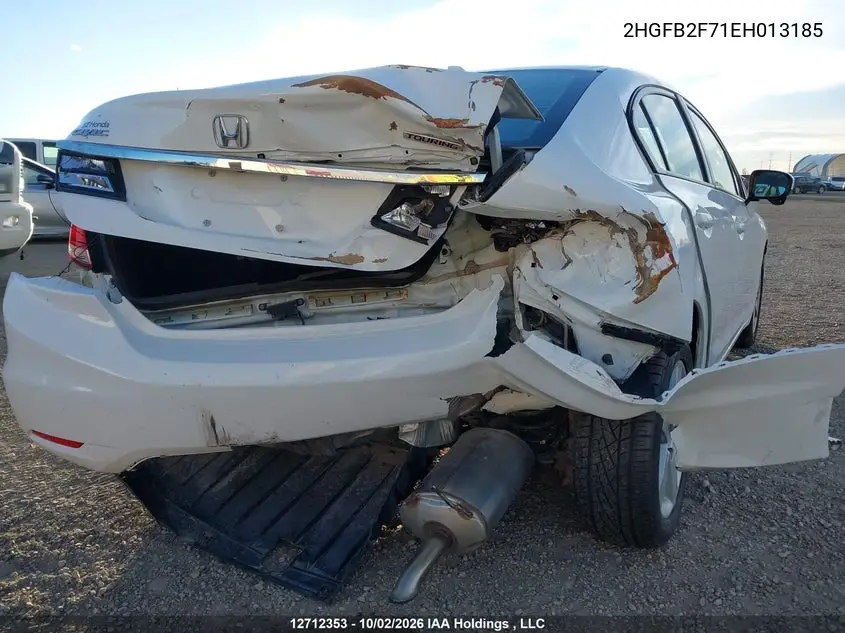 2014 HONDA CIVIC VIN 2HGFB2F71EH013185 — фото 6
