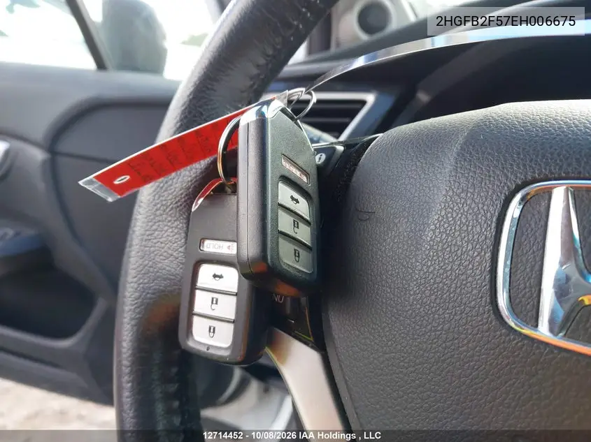 2014 HONDA CIVIC VIN 2HGFB2F57EH006675 — фото 11