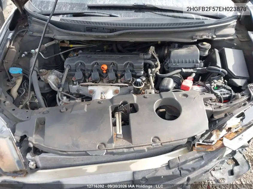 2014 HONDA CIVIC VIN 2HGFB2F57EH023878 — фото 10