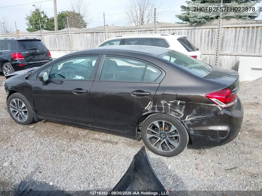 2014 HONDA CIVIC VIN 2HGFB2F57EH023878 — фото 14