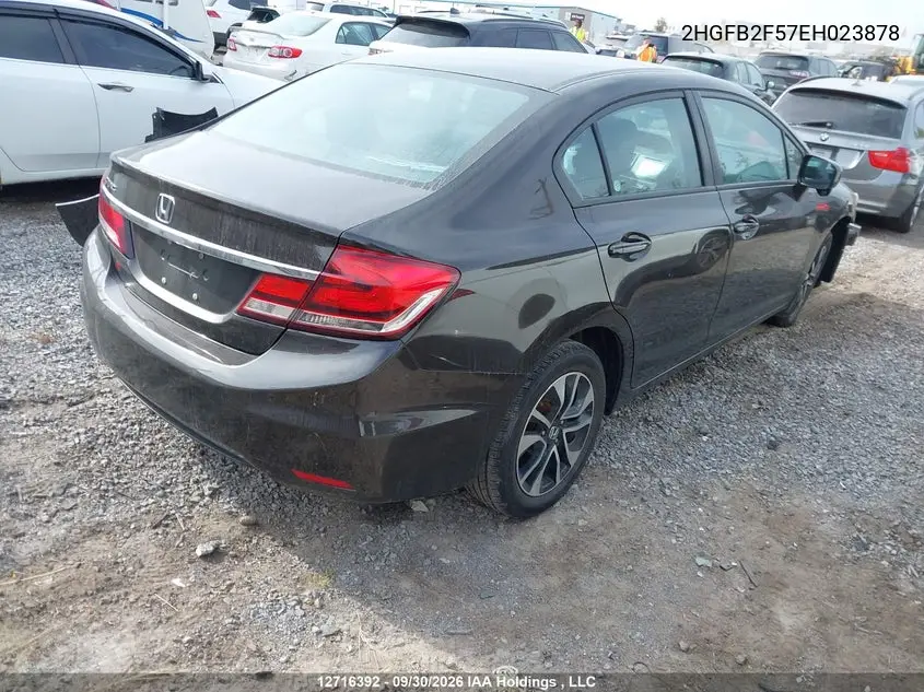2014 HONDA CIVIC VIN 2HGFB2F57EH023878 — фото 4