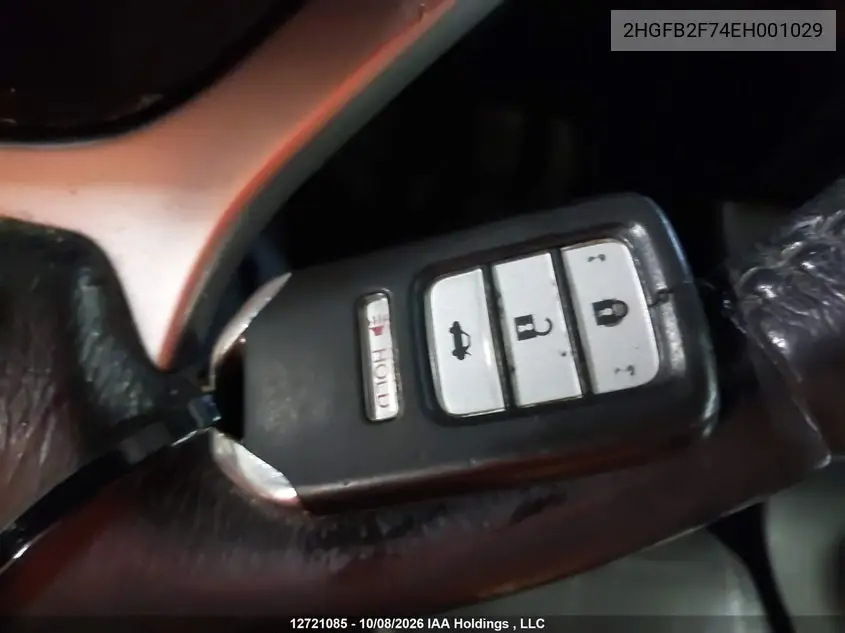 2014 HONDA CIVIC VIN 2HGFB2F74EH001029 — фото 11