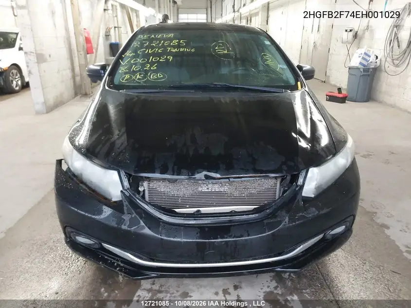 2014 HONDA CIVIC VIN 2HGFB2F74EH001029 — фото 13