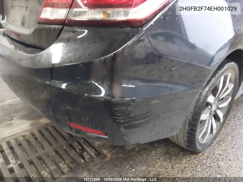 2014 HONDA CIVIC VIN 2HGFB2F74EH001029 — фото 22