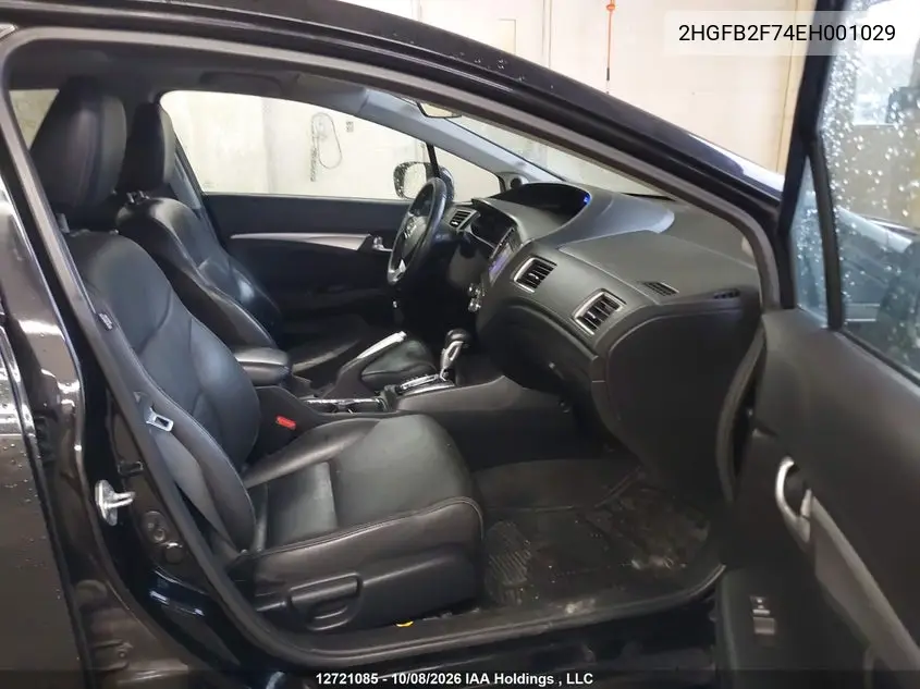 2014 HONDA CIVIC VIN 2HGFB2F74EH001029 — фото 5