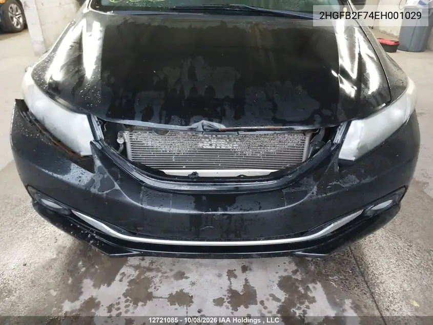2014 HONDA CIVIC VIN 2HGFB2F74EH001029 — фото 6