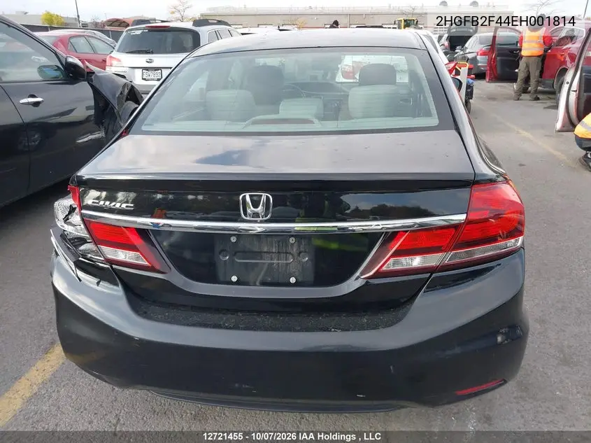 2014 HONDA CIVIC VIN 2HGFB2F44EH001814 — фото 16