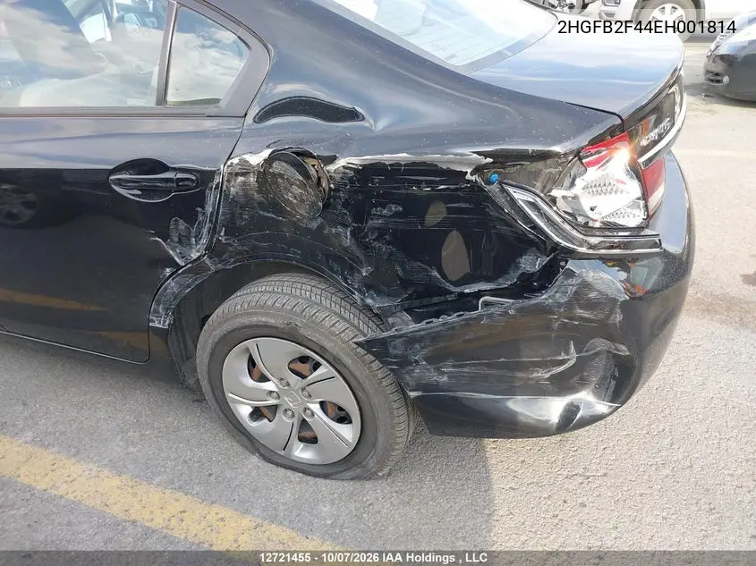2014 HONDA CIVIC VIN 2HGFB2F44EH001814 — фото 21