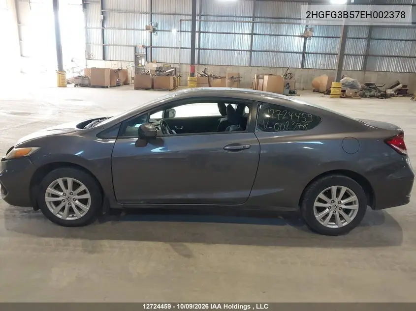 2014 HONDA CIVIC VIN 2HGFG3B57EH002378 — фото 15
