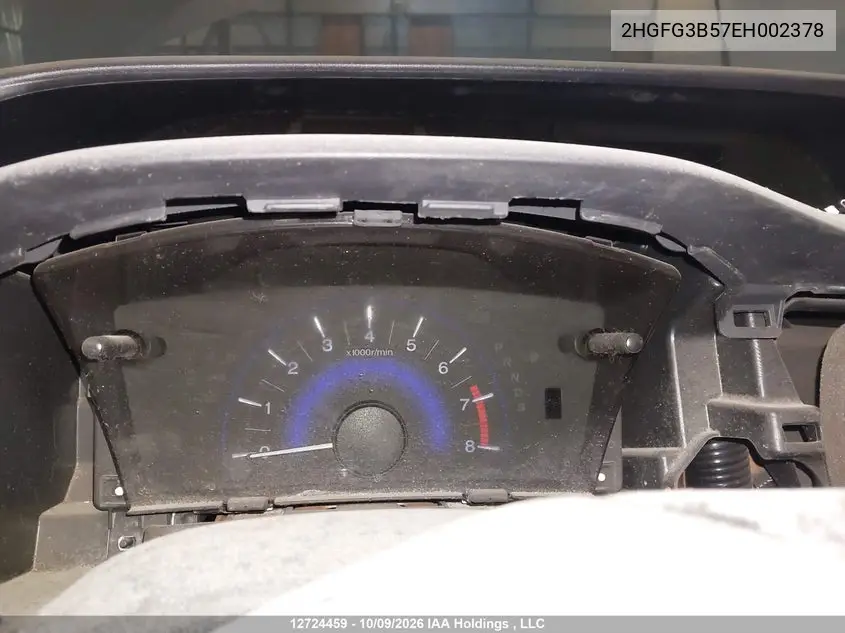 2014 HONDA CIVIC VIN 2HGFG3B57EH002378 — фото 16