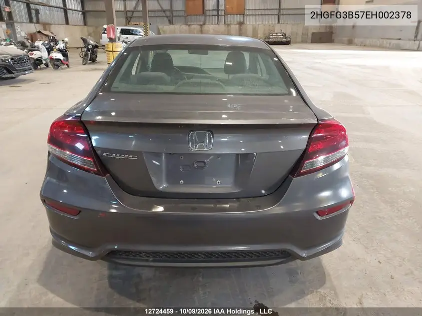 2014 HONDA CIVIC VIN 2HGFG3B57EH002378 — фото 17
