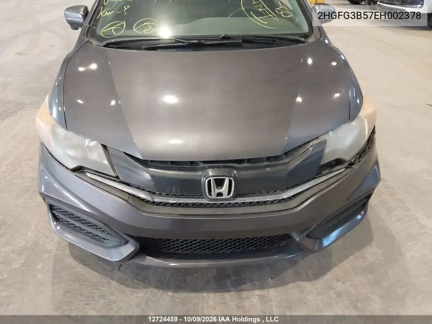 2014 HONDA CIVIC VIN 2HGFG3B57EH002378 — фото 22