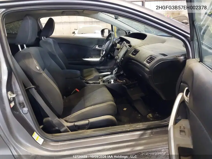 2014 HONDA CIVIC VIN 2HGFG3B57EH002378 — фото 5