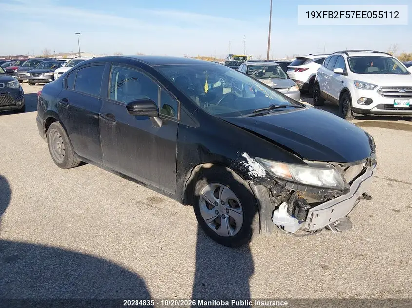 HONDA CIVIC 2014, VIN 19XFB2F57EE055112