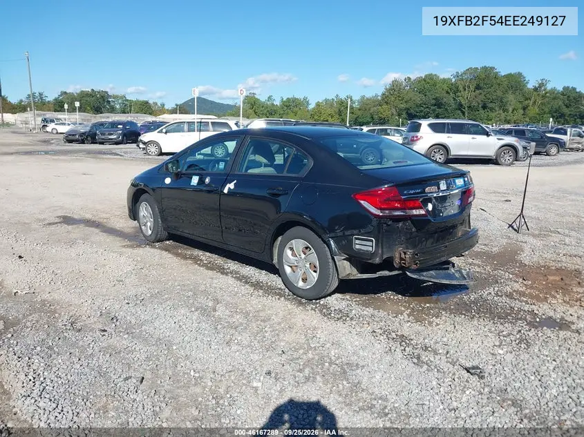 2014 HONDA CIVIC VIN 19XFB2F54EE249127 — фото 3