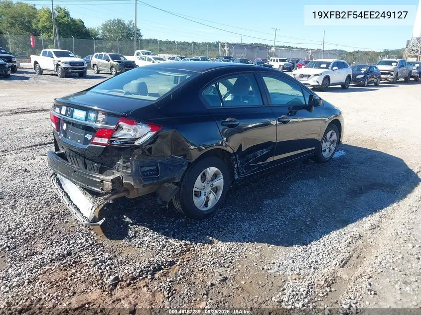 2014 HONDA CIVIC VIN 19XFB2F54EE249127 — фото 4
