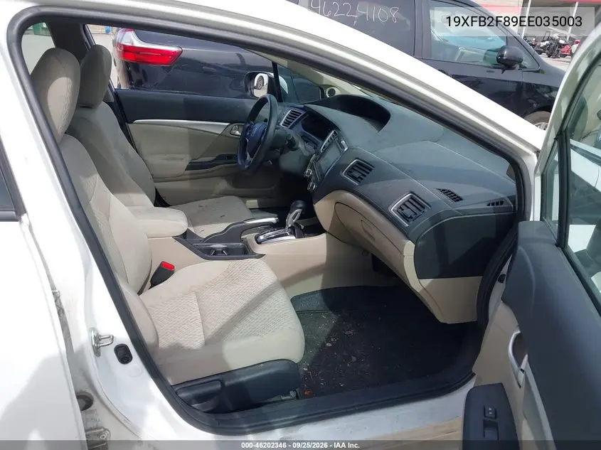 2014 HONDA CIVIC VIN 19XFB2F89EE035003 — фото 5
