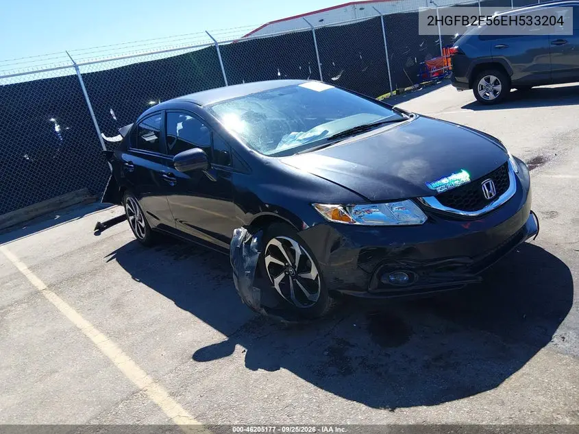HONDA CIVIC 2014, VIN 2HGFB2F56EH533204