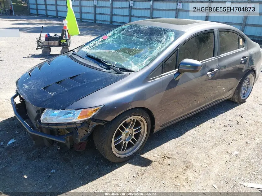 2014 HONDA CIVIC VIN 2HGFB6E55EH704873 — фото 2