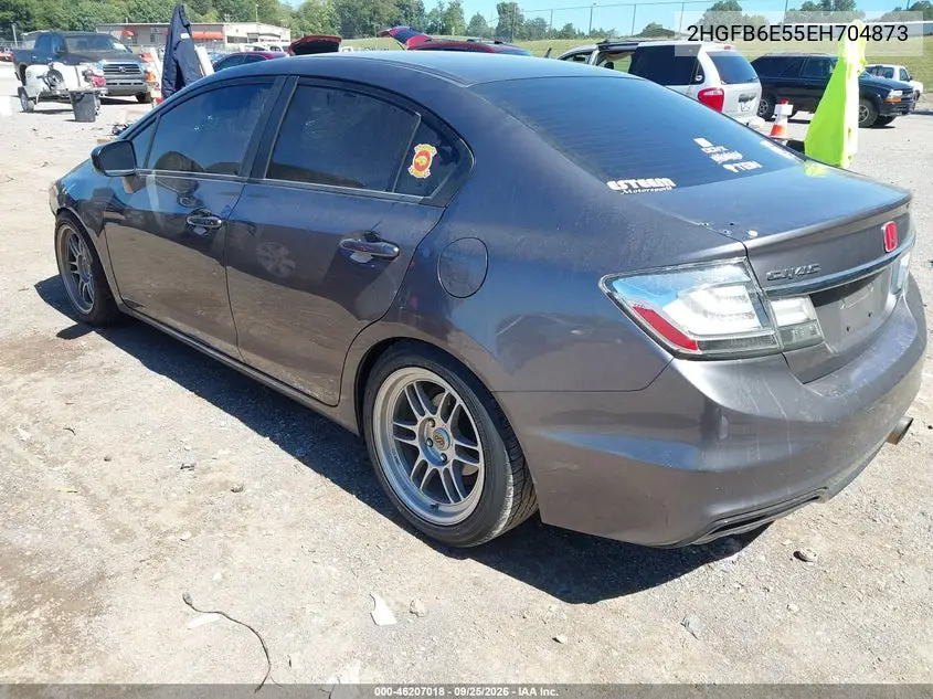 2014 HONDA CIVIC VIN 2HGFB6E55EH704873 — фото 3