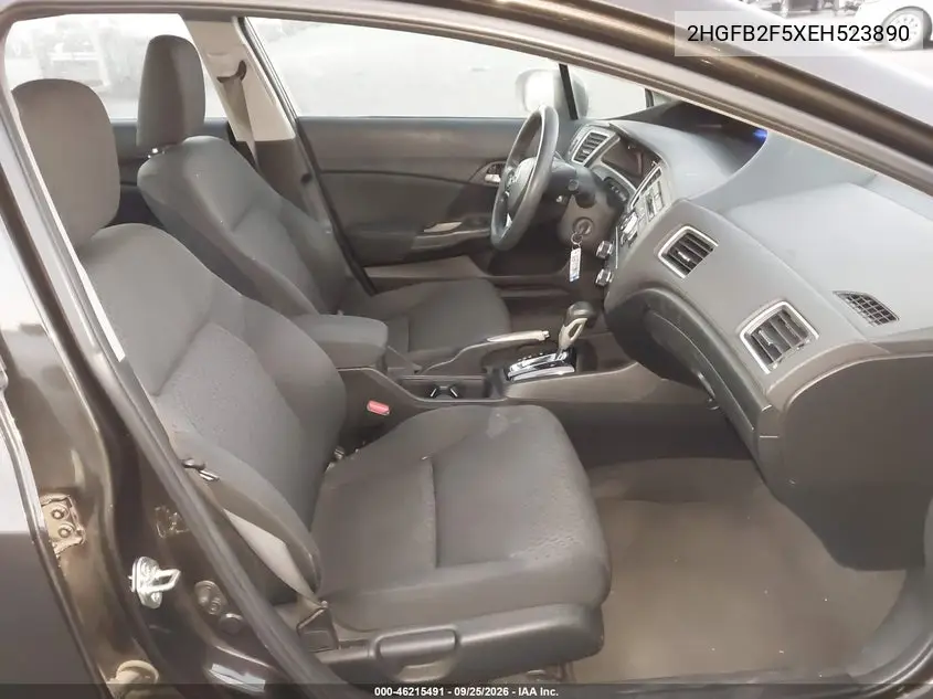 2014 HONDA CIVIC VIN 2HGFB2F5XEH523890 — фото 5