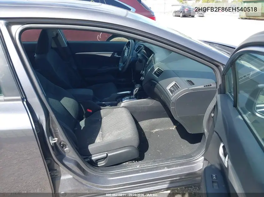 2014 HONDA CIVIC VIN 2HGFB2F86EH540518 — фото 5
