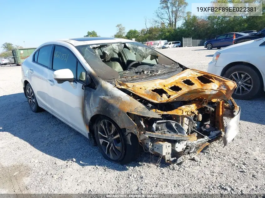 HONDA CIVIC 2014, VIN 19XFB2F89EE022381