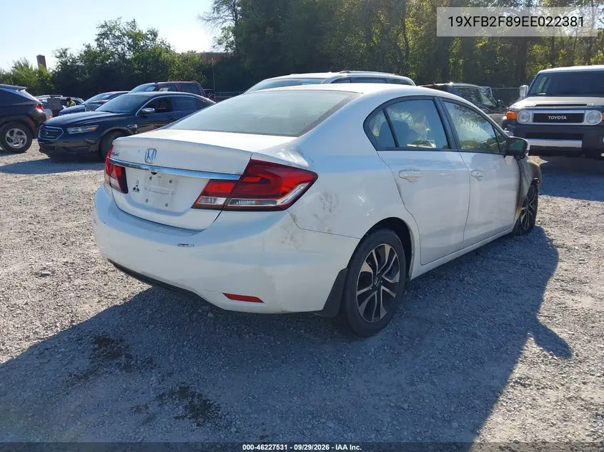 2014 HONDA CIVIC VIN 19XFB2F89EE022381 — фото 4