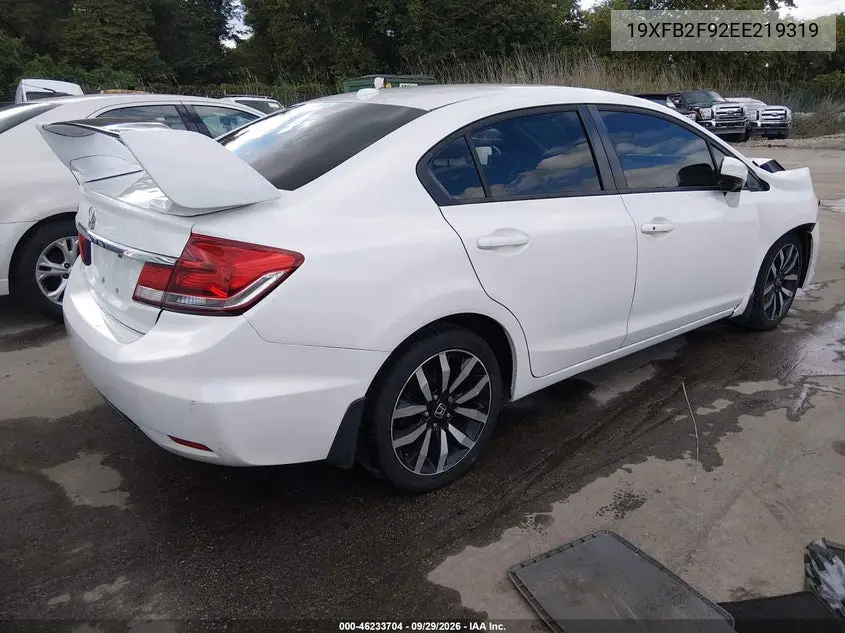 2014 HONDA CIVIC VIN 19XFB2F92EE219319 — фото 4