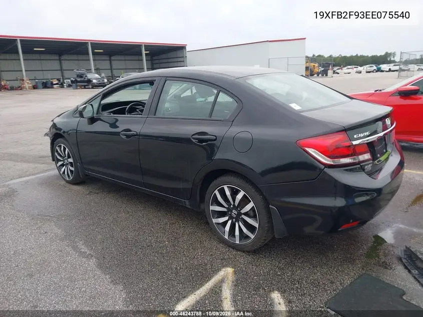 2014 HONDA CIVIC VIN 19XFB2F93EE075540 — фото 3