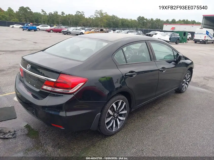 2014 HONDA CIVIC VIN 19XFB2F93EE075540 — фото 4