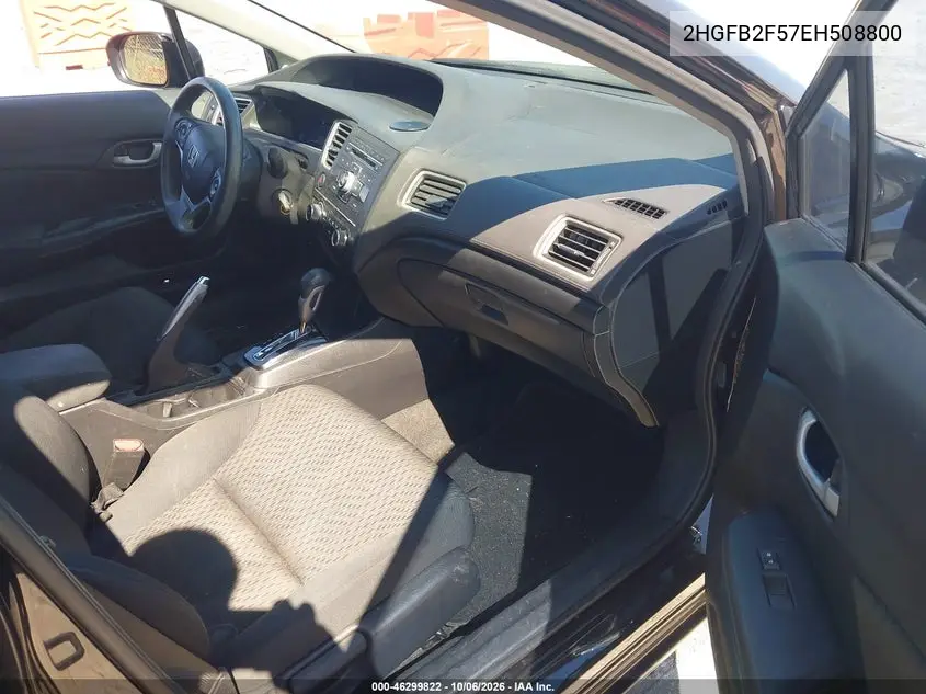2014 HONDA CIVIC VIN 2HGFB2F57EH508800 — фото 5