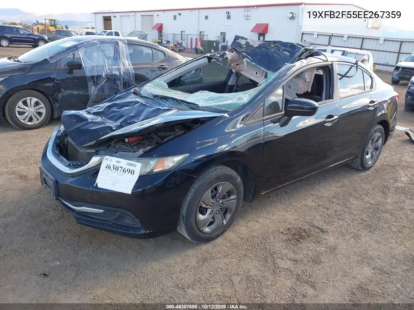 2014 HONDA CIVIC VIN 19XFB2F55EE267359 — фото 2