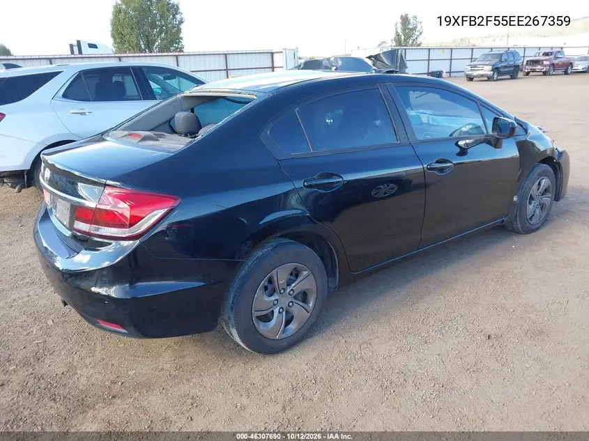 2014 HONDA CIVIC VIN 19XFB2F55EE267359 — фото 4