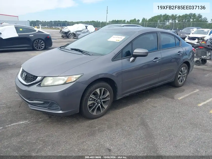 2014 HONDA CIVIC VIN 19XFB2F85EE037136 — фото 2
