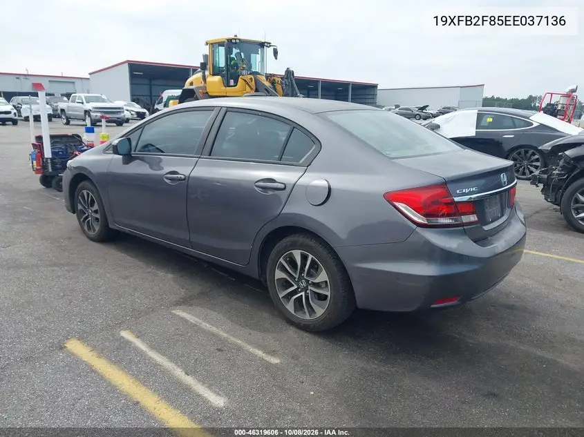 2014 HONDA CIVIC VIN 19XFB2F85EE037136 — фото 3