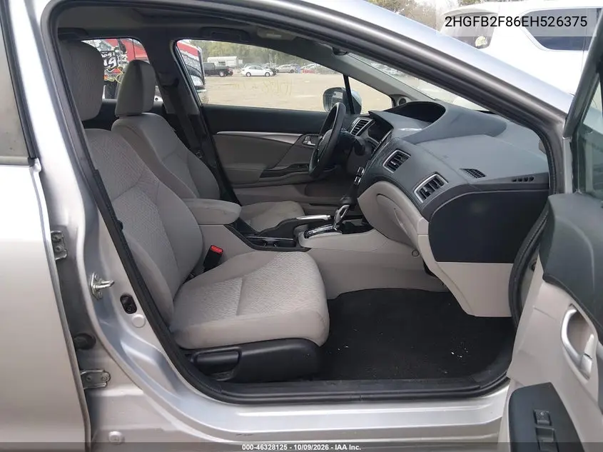 2014 HONDA CIVIC VIN 2HGFB2F86EH526375 — фото 5