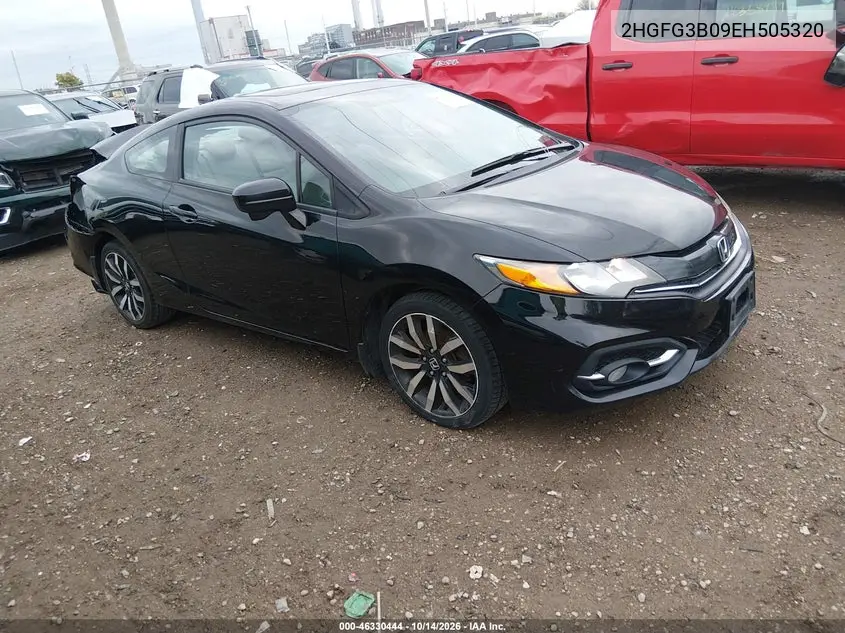HONDA CIVIC 2014, VIN 2HGFG3B09EH505320
