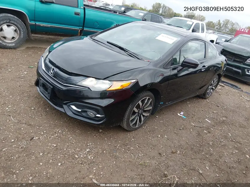 2014 HONDA CIVIC VIN 2HGFG3B09EH505320 — фото 2