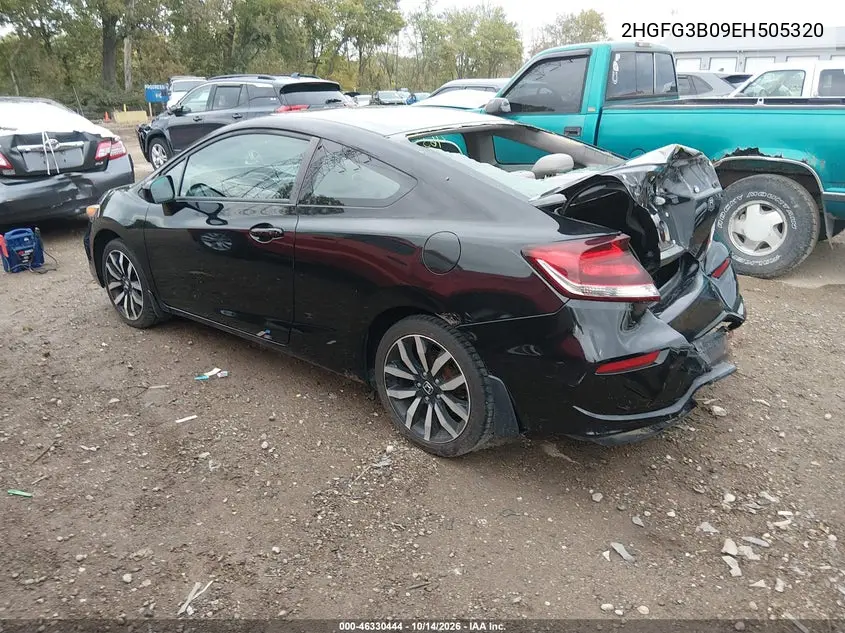 2014 HONDA CIVIC VIN 2HGFG3B09EH505320 — фото 3