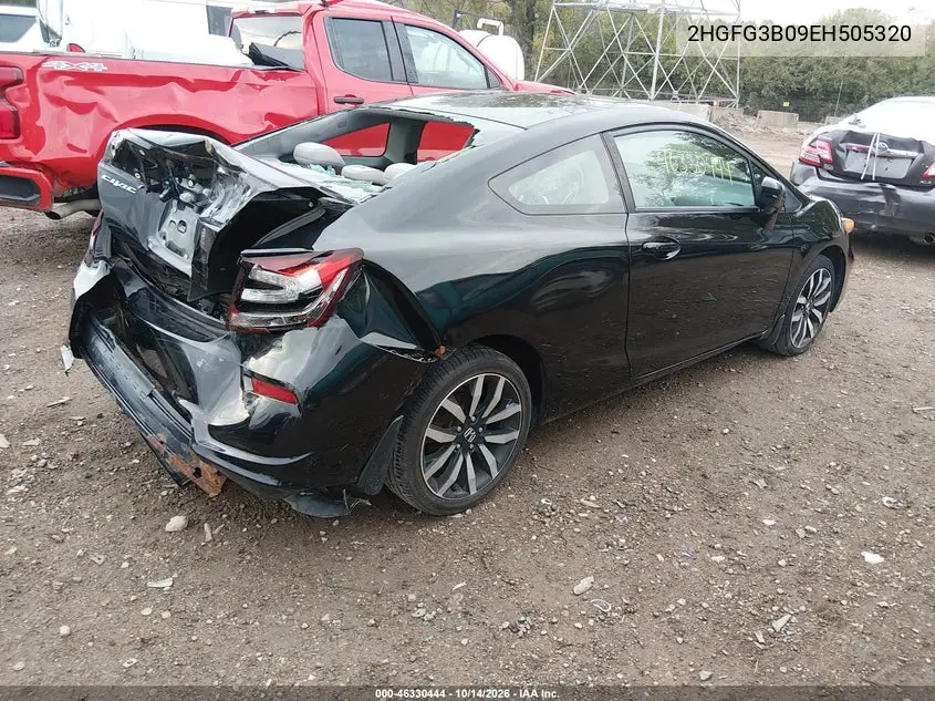 2014 HONDA CIVIC VIN 2HGFG3B09EH505320 — фото 4