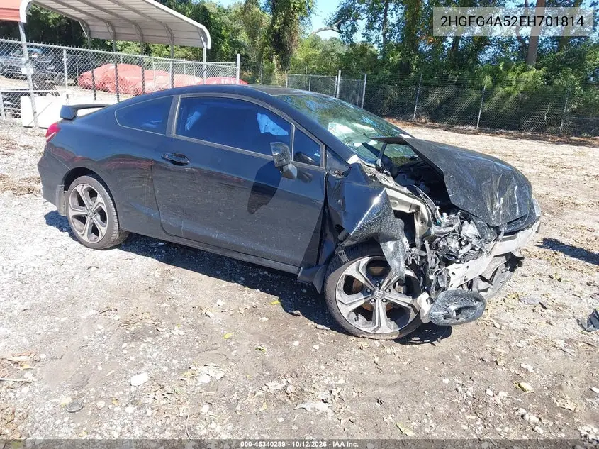 HONDA CIVIC 2014, VIN 2HGFG4A52EH701814