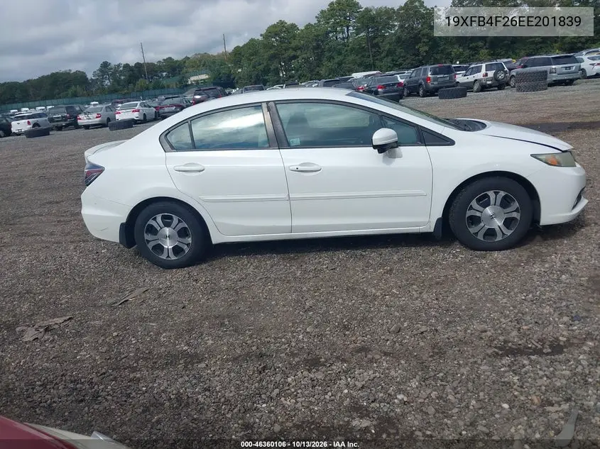 2014 HONDA CIVIC VIN 19XFB4F26EE201839 — фото 13
