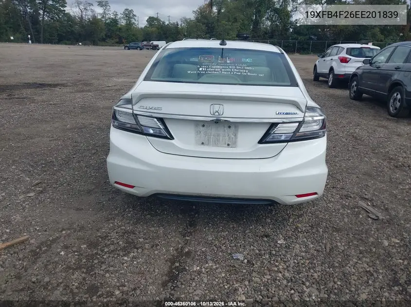 2014 HONDA CIVIC VIN 19XFB4F26EE201839 — фото 16