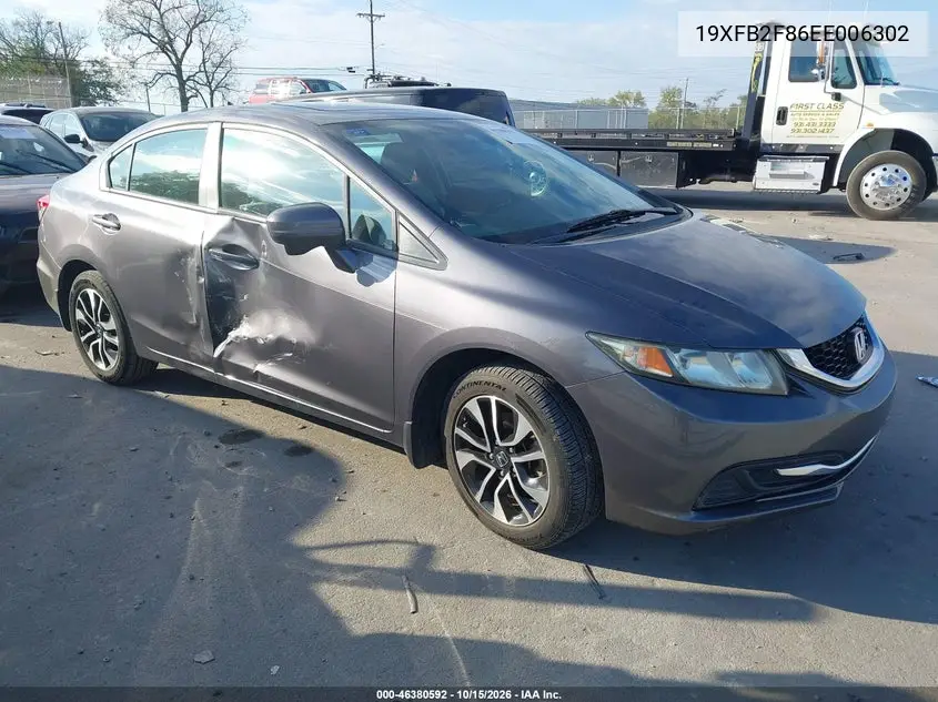 HONDA CIVIC 2014, VIN 19XFB2F86EE006302
