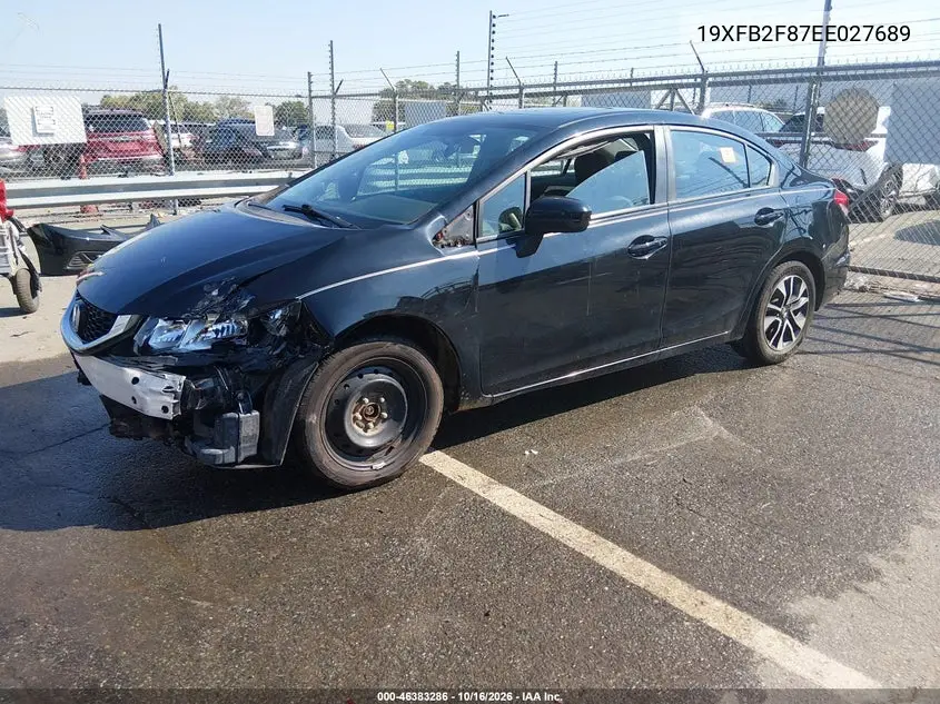 2014 HONDA CIVIC VIN 19XFB2F87EE027689 — фото 2