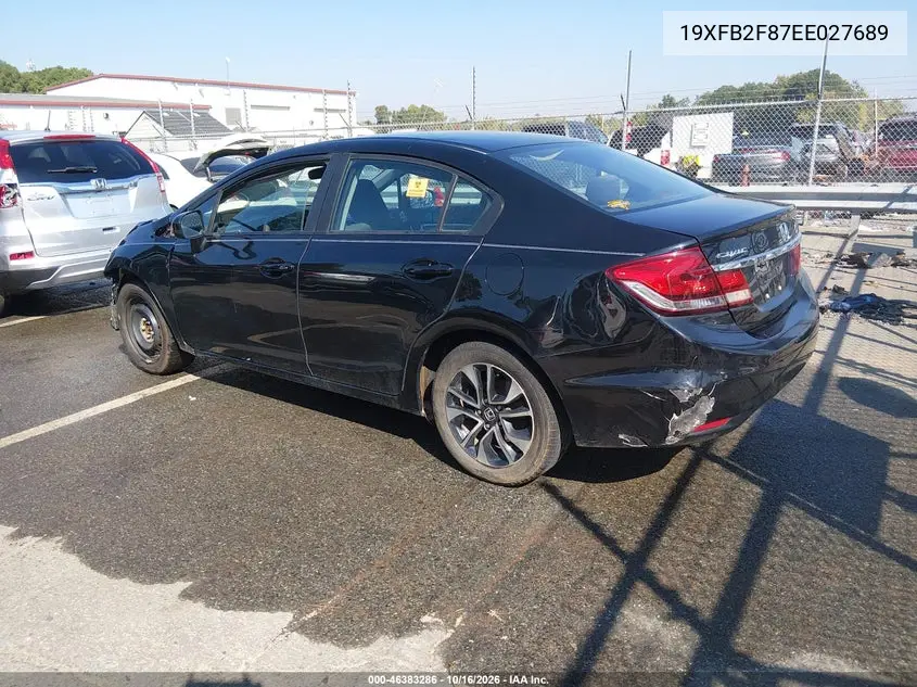 2014 HONDA CIVIC VIN 19XFB2F87EE027689 — фото 3