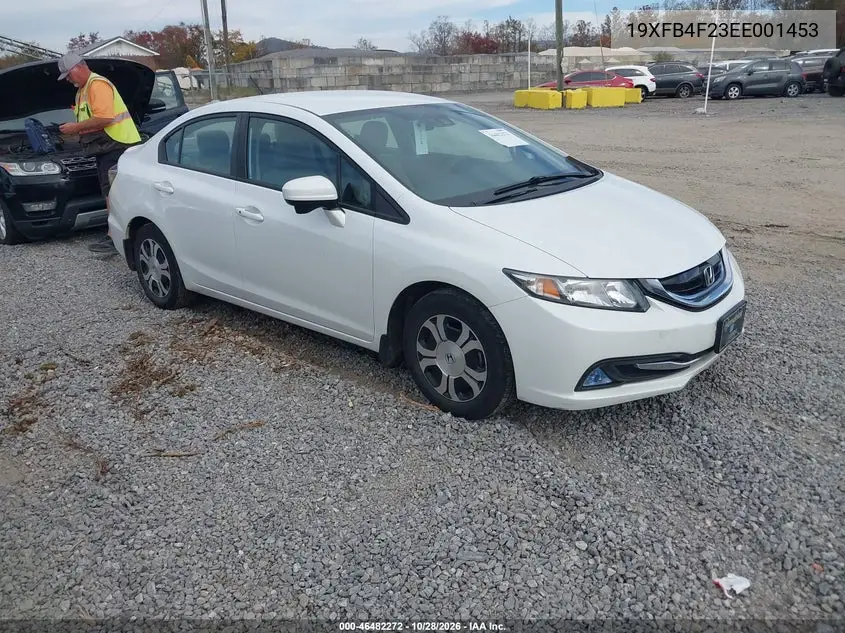 HONDA CIVIC 2014, VIN 19XFB4F23EE001453